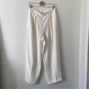 Vintage Rena Rowan Ivory Pleated Pants